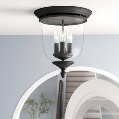 Sackler 3 - Light 11.5x22 Flush Mount Finish: Black