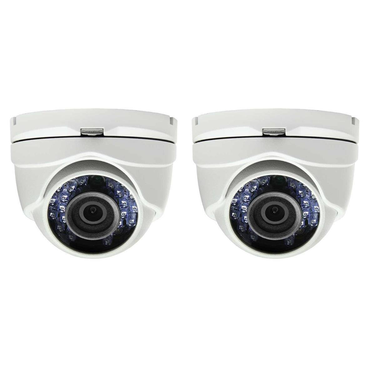 Alibi 2 Pack 2.0 Mp HD-TVI 65& IR Indoor Dome Security Camera with 2.8mm Wide Angle Lens
