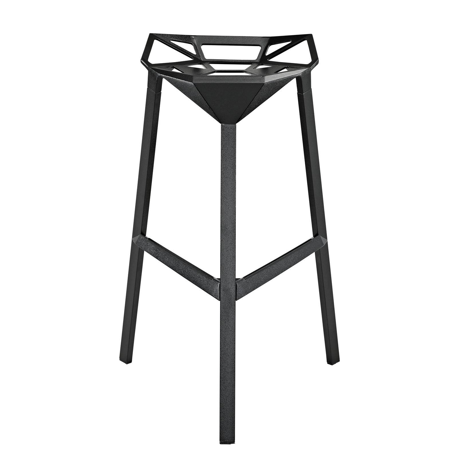 Modway Launch Stacking Bar Stool - White