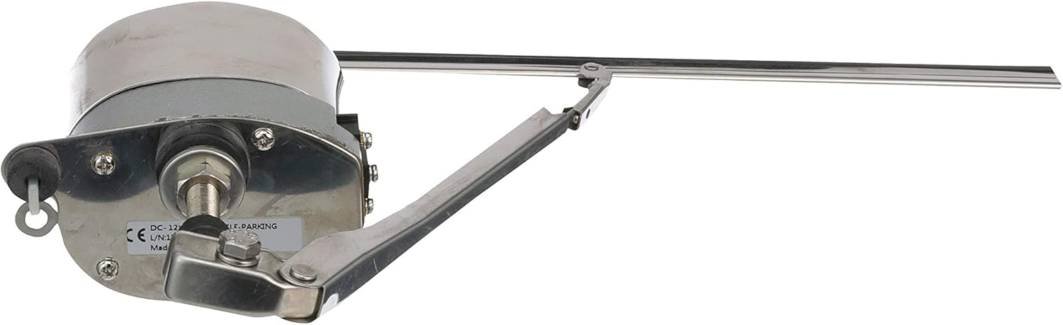 Seachoice 41801 Self-Parking Boat Windshield Wiper Kit, 12-Volt, Adjustable Arm, 110-Degree Sweep, 11-Inch Wiper Blade Pack of 2