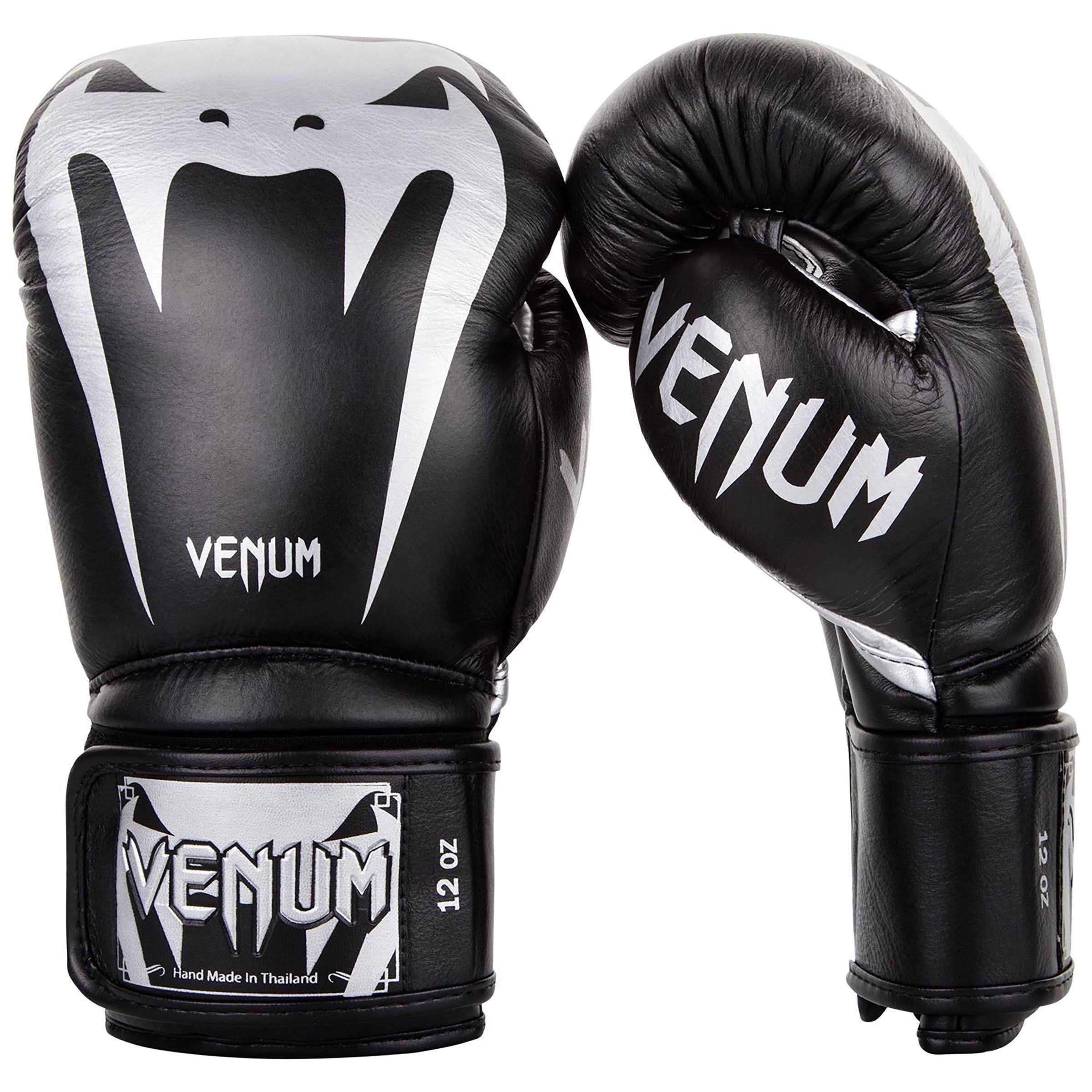 Venum Giant 3.0 Boxing Gloves, Black / Silver