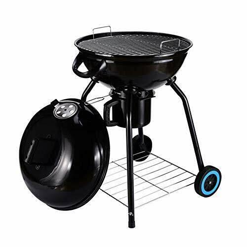 Aramco Original BBQ 24x22 Charcoal Kettle Grill Outdoor Portable BBQ Grill Backyard Cooking Stainless Steel for Standing u0026 G