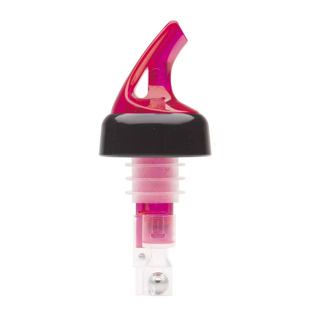 Bar Maid BMP-3125R 1 1/4 oz Premium Pourers - Red - Black Collar