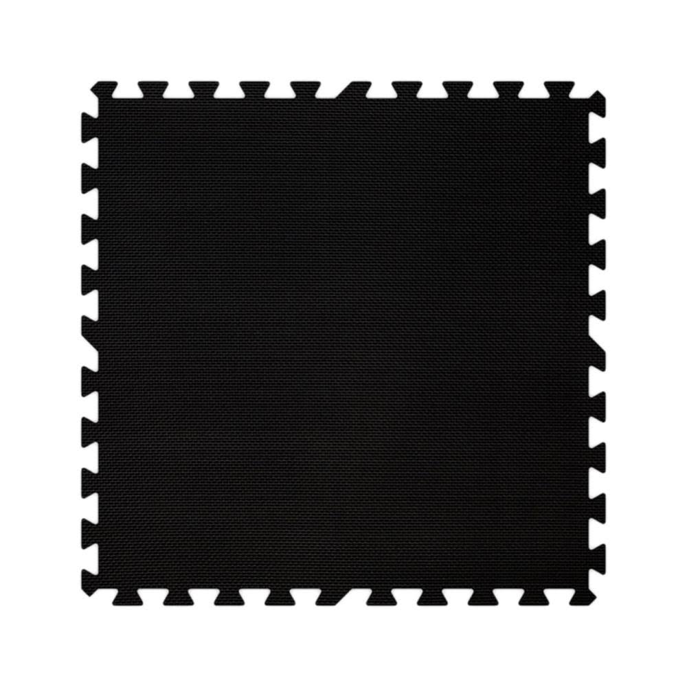 Alessco Eva Foam Rubber Interlocking Premium Soft Floors 10& x 12& Set Black