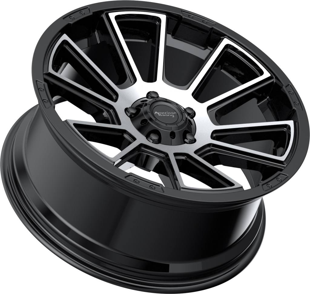 American Racing Intake 20x9 5x150 Gloss Black Machined (18 mm)