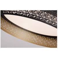 AFX-ASHF1214L30D1BK-Ash - 12 inch 17.5W 1 LED Flush Mount Black/Gold