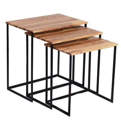 Gracie Oaks Auden 3 Piece Nesting Tables