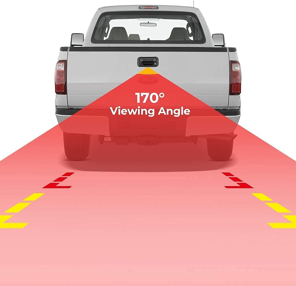 Backup Camera Compatible with 2005-2014 F150 F250 F350 Tailgate Handle Reverse Camera F450 F550 Rear View Camera Pack of 2