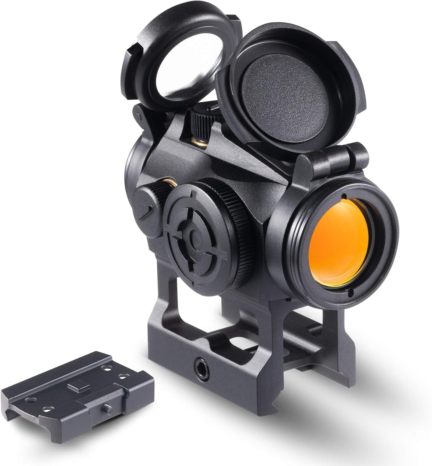 Pinty Pro 1x22mm Red Dot Reflex Sight with Lower 1/3 Co-Witness Mount Red Dot Sight with 8 Brightness Settings Aluminum Construction Compact Tactical Low Profile Parallax Free Pack of 2