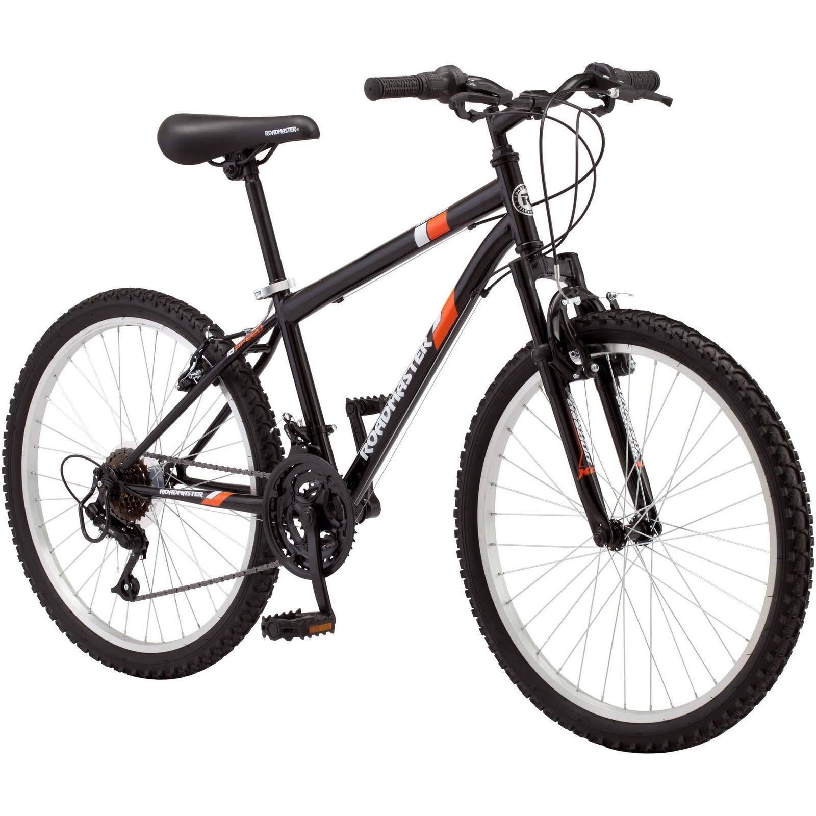 Roadmaster 24 inch Granite Peak Boys Mountain Bike, Black