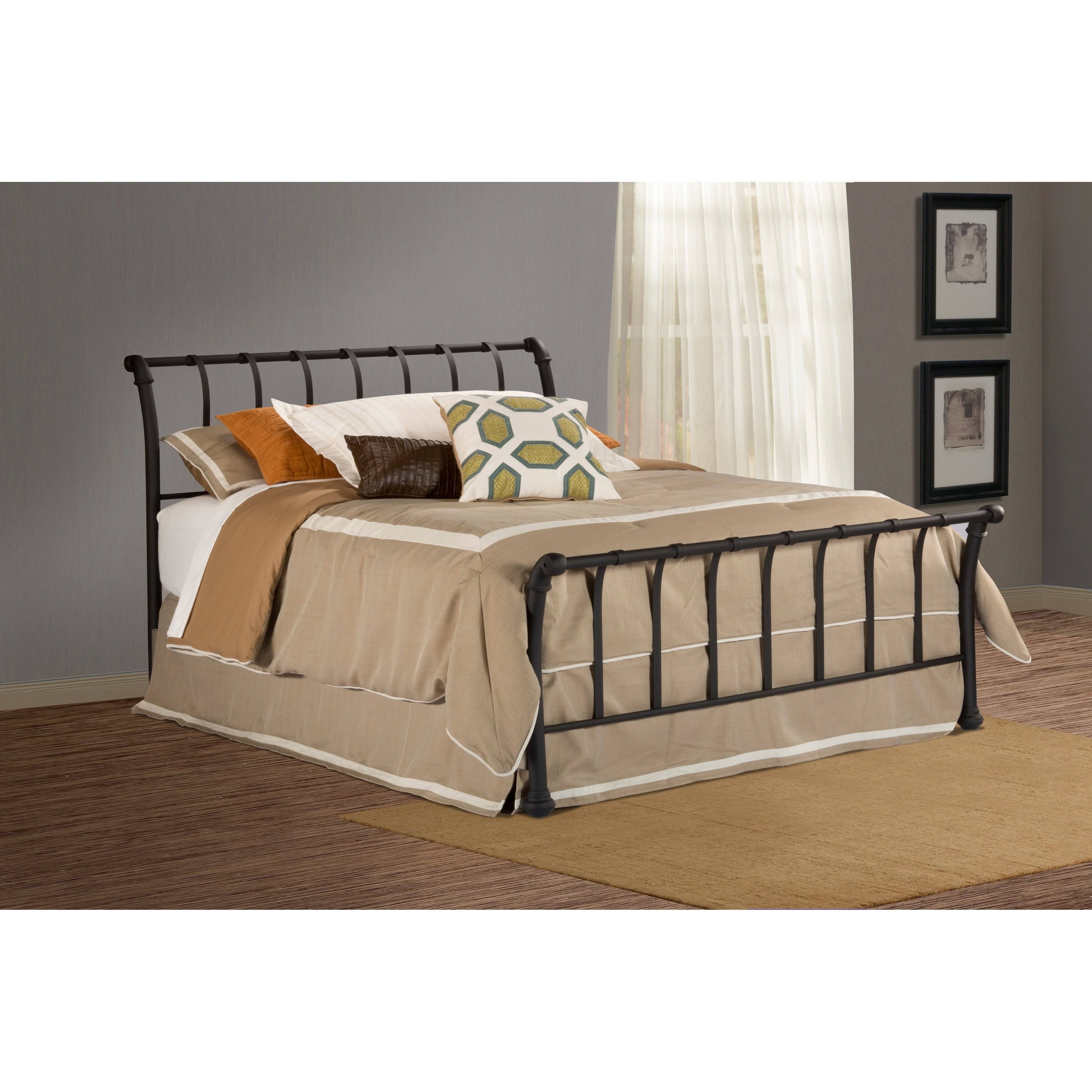 Hillsdale 1671 Janis Textured Black King Bed Set (Rails Not Included)