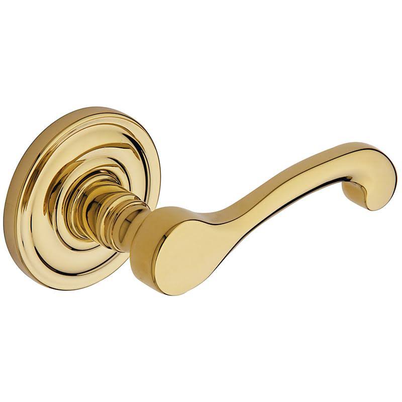 Baldwin 5445 Class Lever - Polished Brass - Privacy Lock
