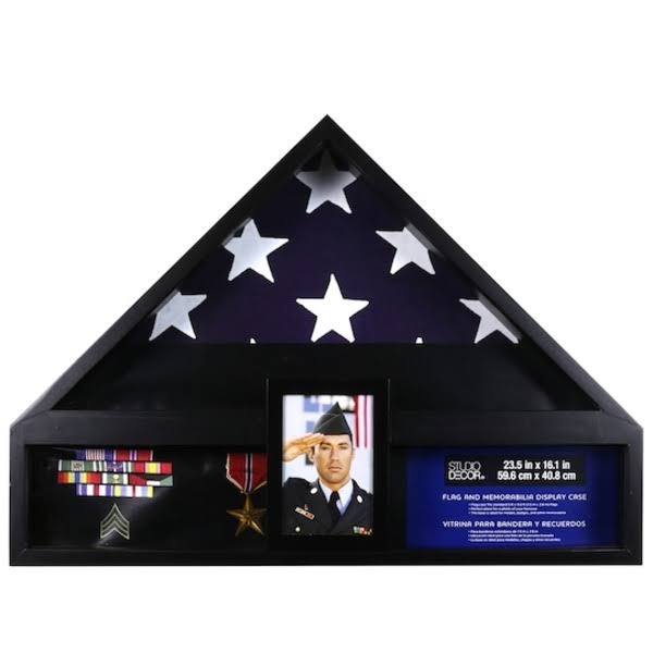Studio Decor Deluxe Flag Case with Photo Display - Each