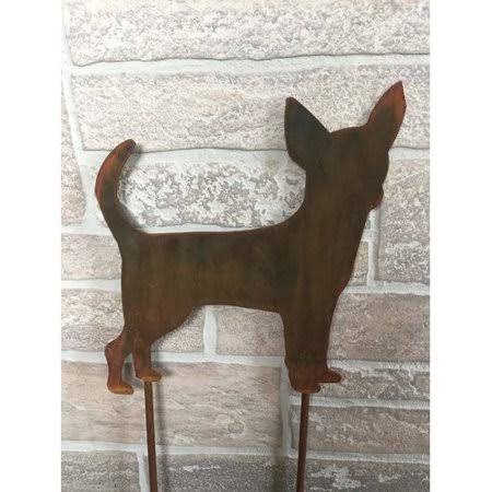Red Barrel Studio Emanuel Chihuahua Garden Stake, Black