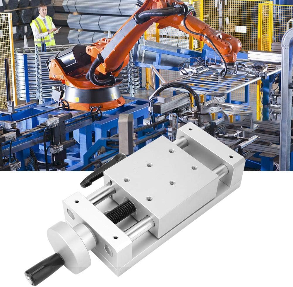 Linear Stage Table KA80-1402-50/100/150 Manual Sliding Table Linear Rail Stage Cross Aluminum Alloy with High Accuracy 80&times;80mm(50mm)