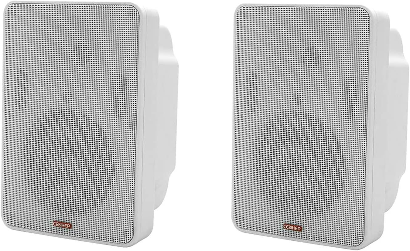 Home Audio Stereo Amplifier Theater Receiver System Components Wall Speaker White Amplifier Home Audio with Speaker Bluetooth Stereo Receiver Wireless Music System for Business Home Restaurant Pack of 2