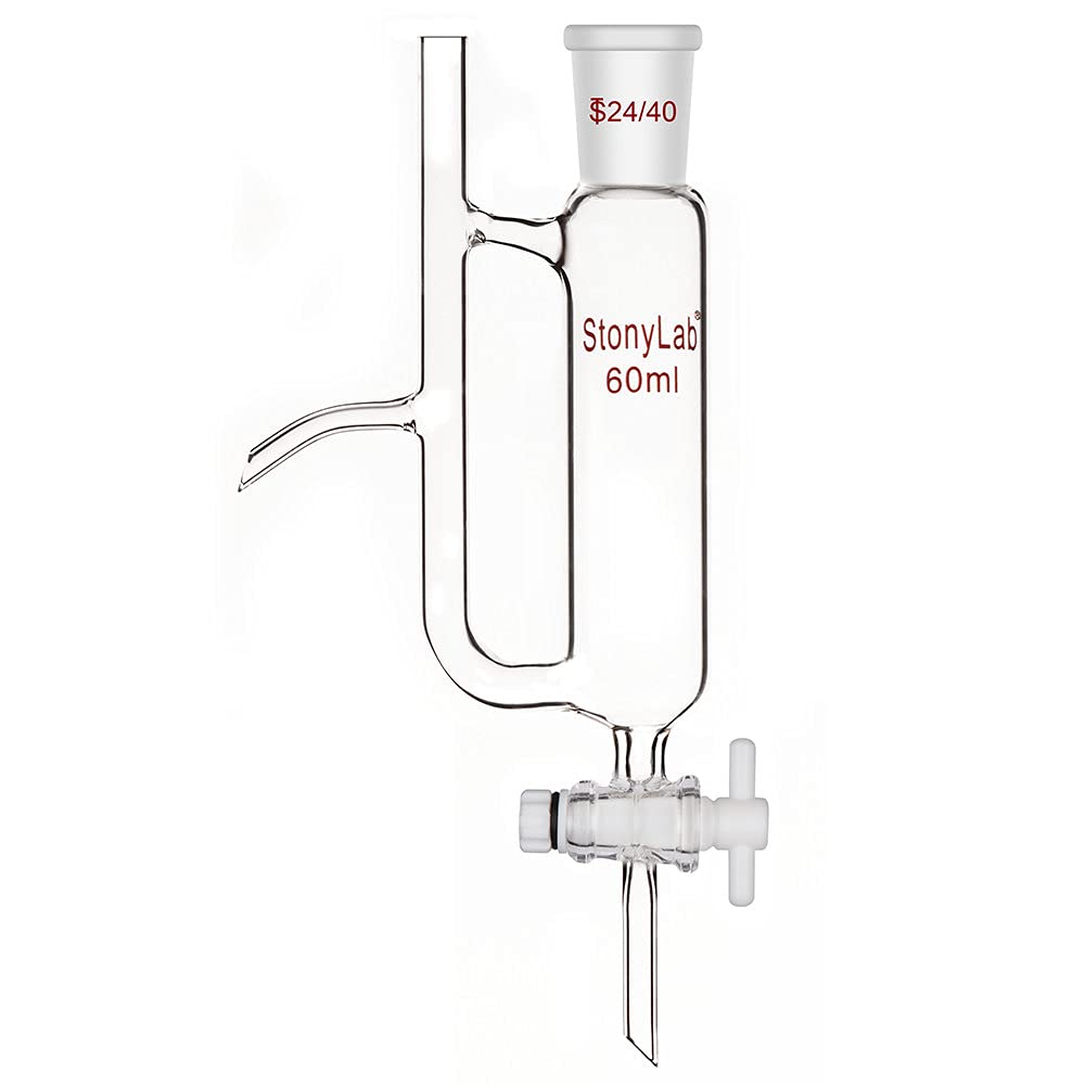 stonylab Water Oil Receiver Separator with 24/40 Lab Supply, 60 ml Pack of 2