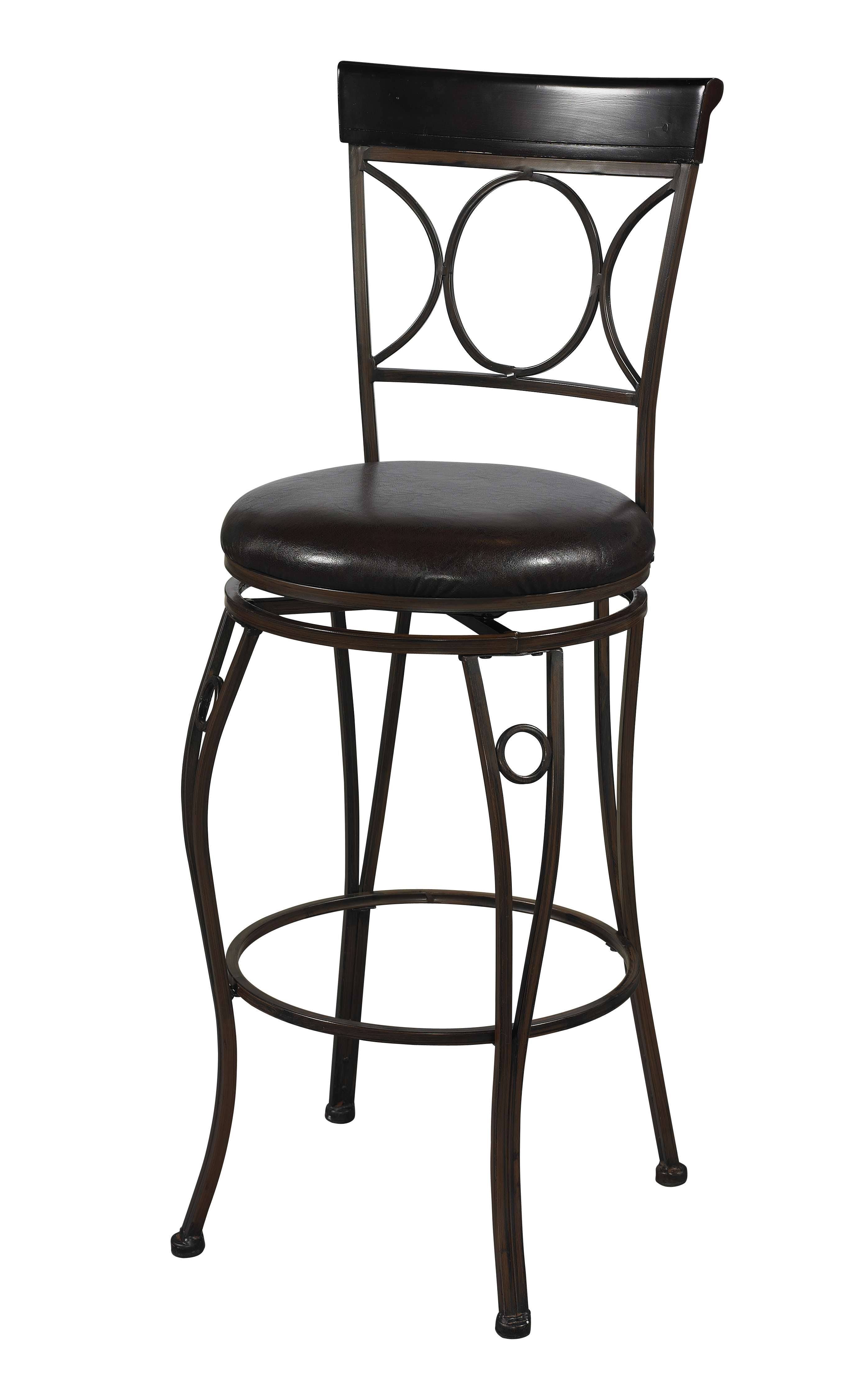 Linon Circles Back Bar Stool
