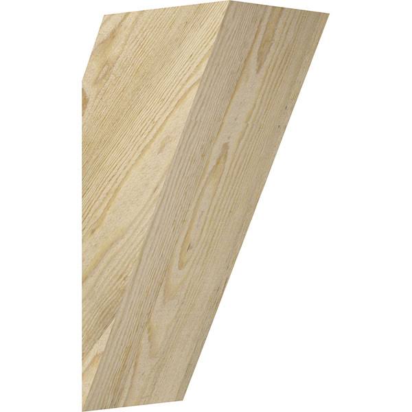6x22W x 8x22D x 16x22H Traditional Rough Sawn Brace, Douglas Fir
