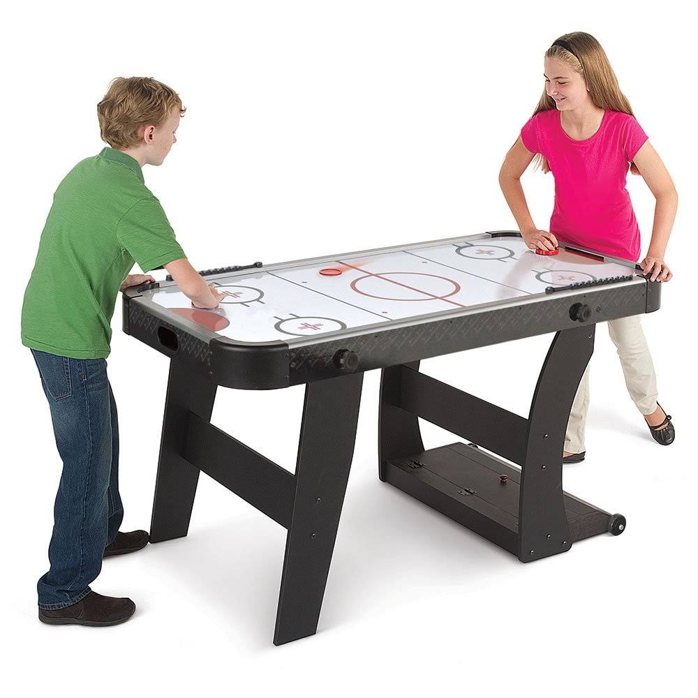 Hammacher Schlemmer The Foldaway Air Hockey Table