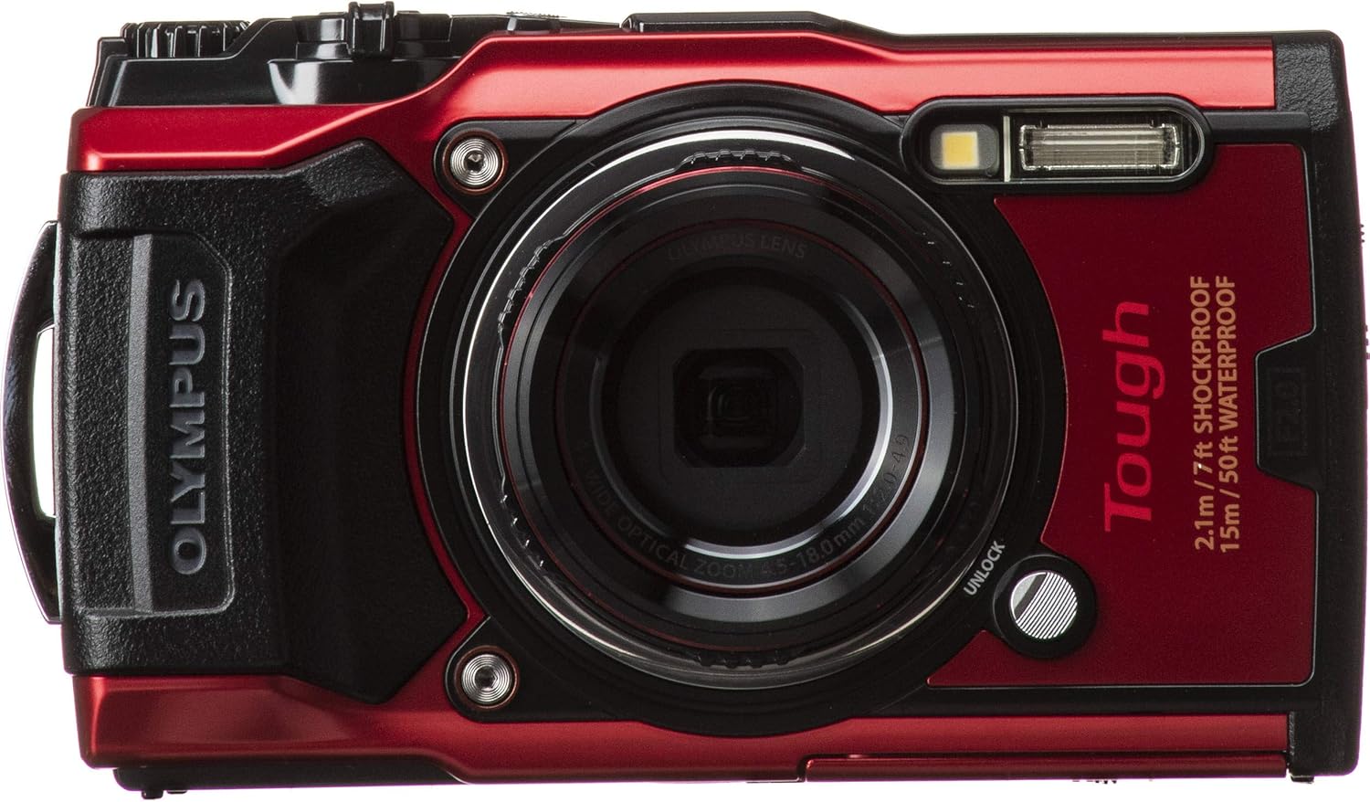 Olympus Tough TG-6 Digital Camera with Deluxe Accessory Bundle – Includes: SanDisk Ultra 64GB SDXC Memory Card + 2X Seller's Replacement Batteries with Charger + Adapter Tube + Much More