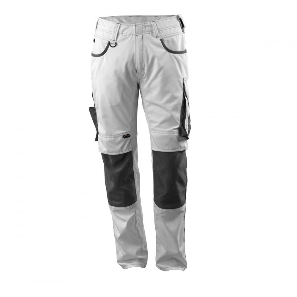 Mascot Workwear Lemberg Trousers, White/Dark Anthracite, Inside Leg: 3