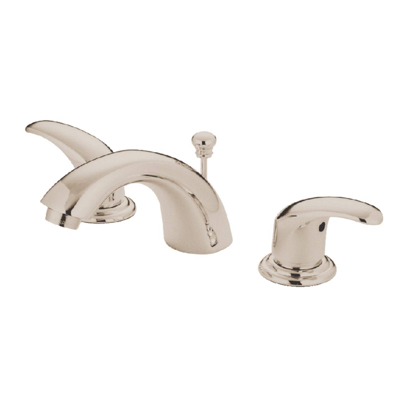 Kingston Brass Kb6958ll Legacy Mini Widespread Lavatory Faucet with Pop-Up, Brushed Nickel