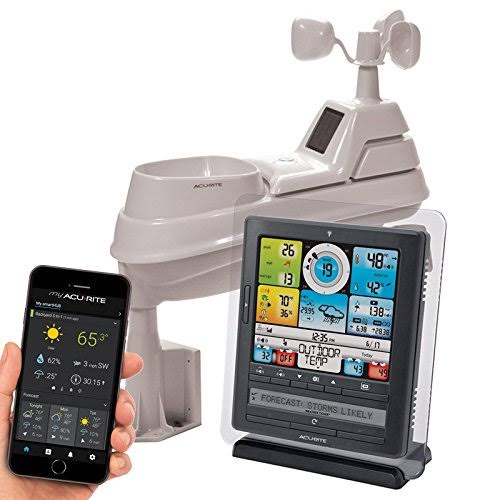 Acurite 01036m Wireless Weather Station with Programmable Alarms, Gray