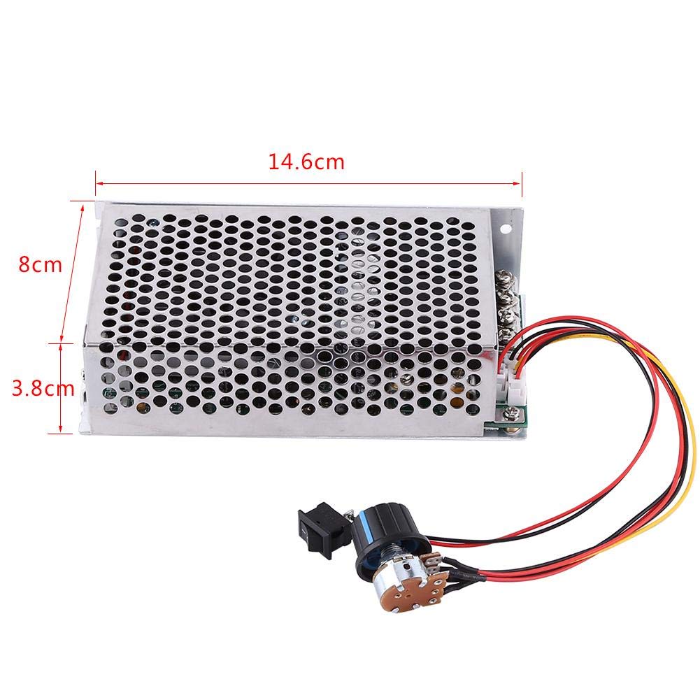 DC PWM DC Motor Speed Controller DC 10-50V 3000W 100A Large Current Motor Regulator Pack of 2