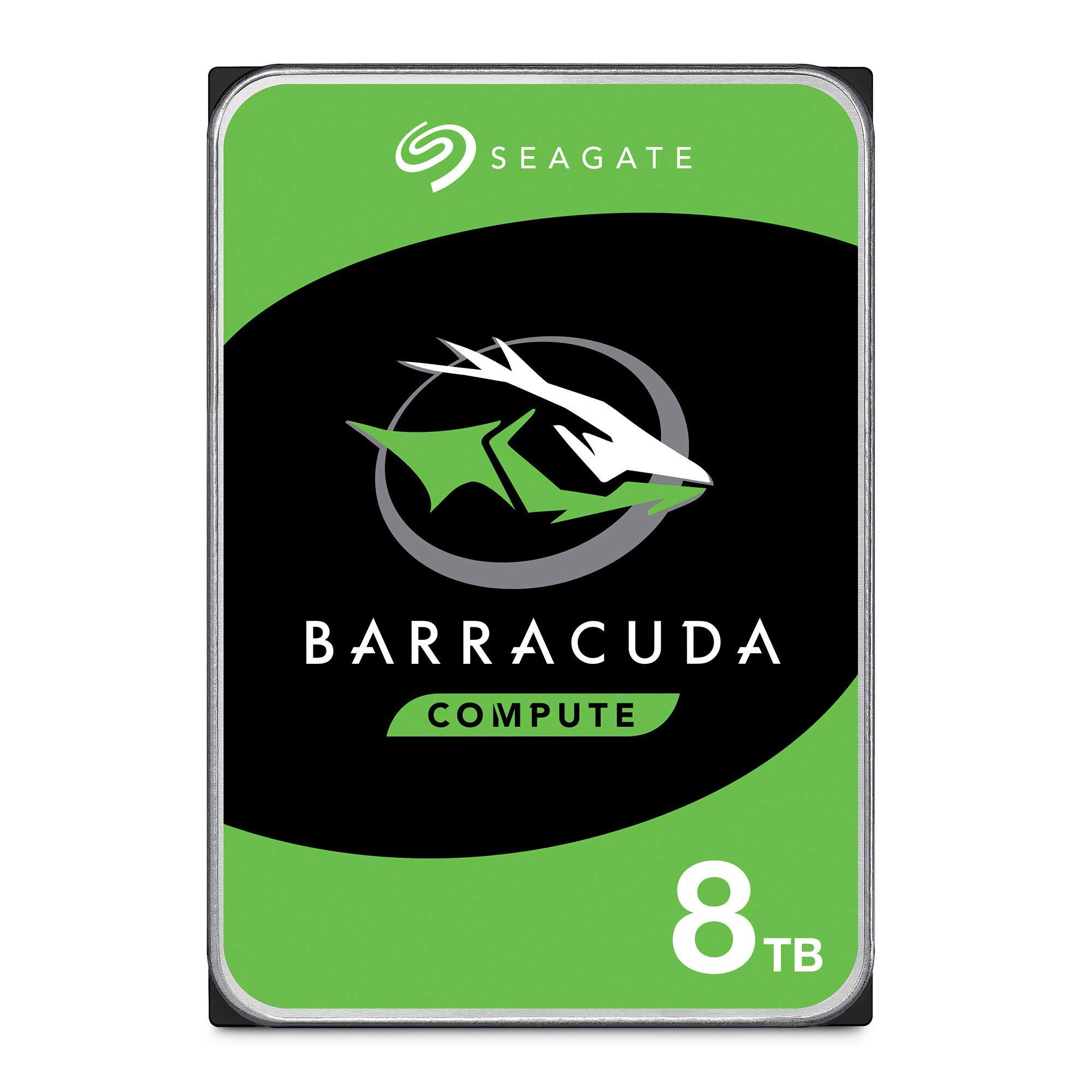 Seagate 8TB Barracuda SATA 6Gb/s 256MB Cache 3.5-inch Internal Hard Drive (ST8000DM004) (Renewed)