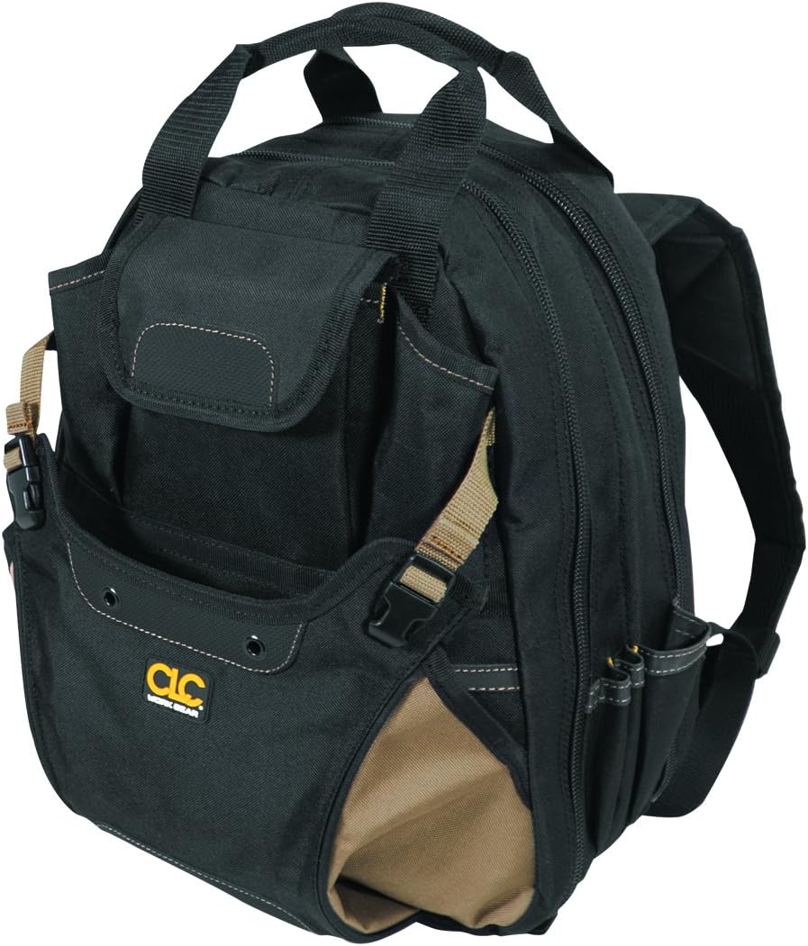 CLC Work Gear 1134 Carpenter's Tool Backpack, 44 Pockets, Padded Back Support