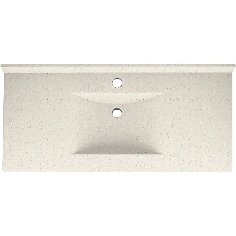 Swan Contour Solid Surface 49-in x 22-in Vanity Top in Tahiti Matrix