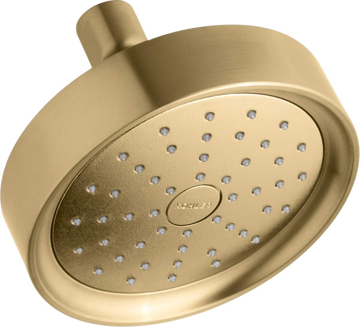 Kohler K-939-CP Purist 2.0 gpm Single Function Showerhead with Katalyst Spray, Polished Chrome Pack of 2