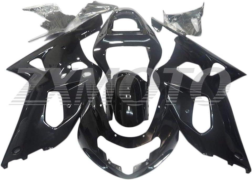 ZXMOTO Black Painted Fairing Kit for Suzuki GSXR 600 750 K1 (2001 2002 2003)