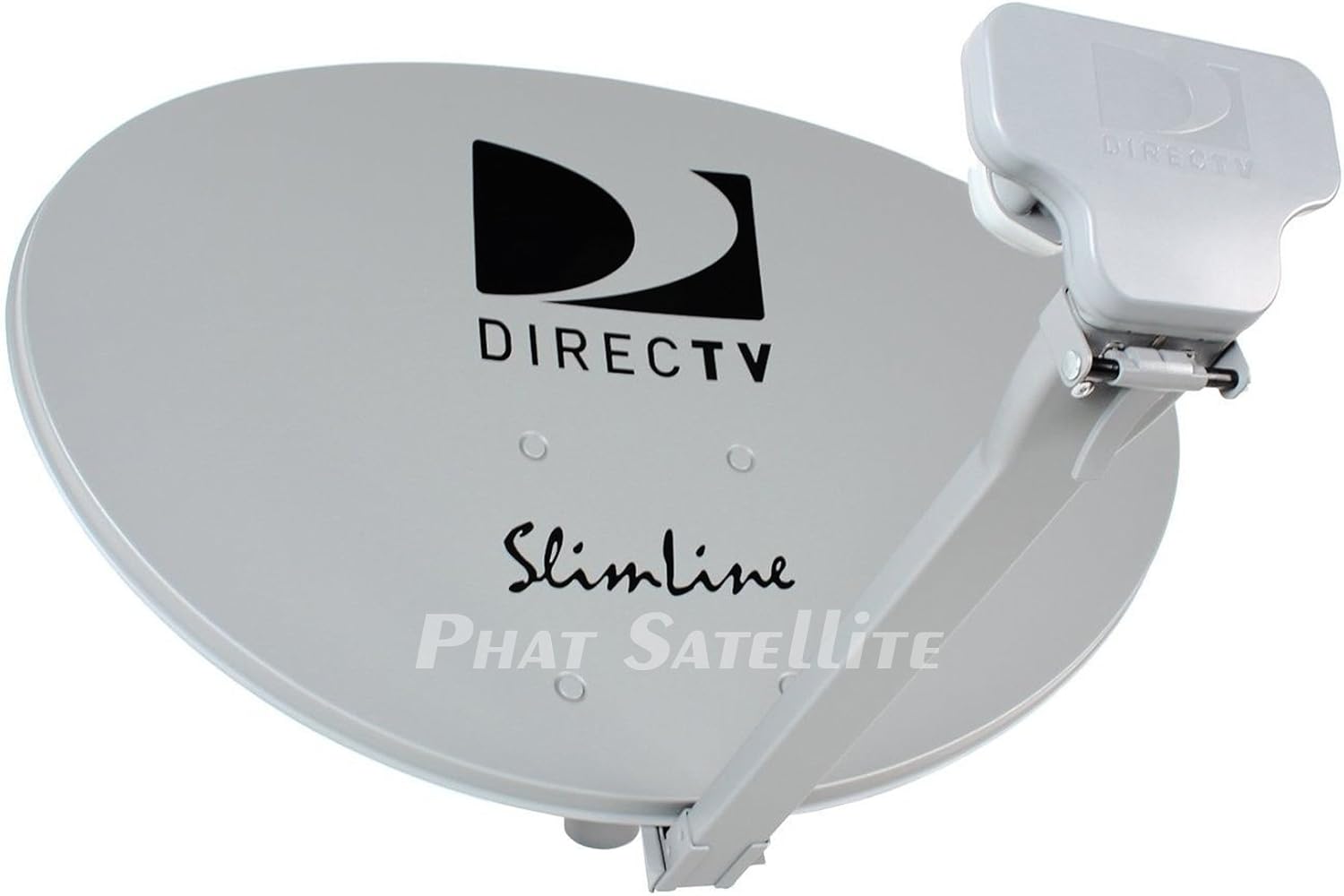 Ready to Install Package : Directv HD Satellite Dish w/ SWM3 LNB + RG6 COAXIAL Cables Included Ka/ku Slim Line Dish Antenna SL3 Single Output W/ 4 Port Splitter