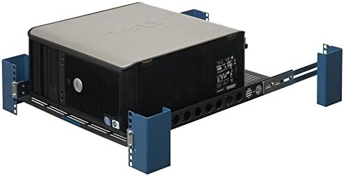 RackSolutions 1U Adjustable Vented 19 Inch Server Rack Mount Shelf 24 Inch Deep