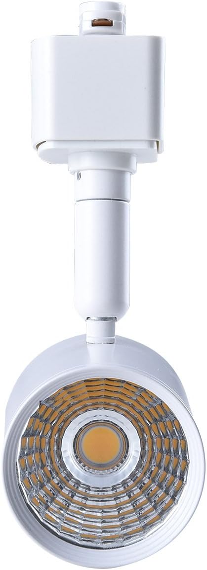 mirrea 6 Pack LED Track Lighting Heads Compatible with Single Circuit H Type Track Lighting Rail Ceiling Spotlight for Accent Task Wall Art Exhibition Lighting 6.5W 24&deg; White (3000K Warm White)