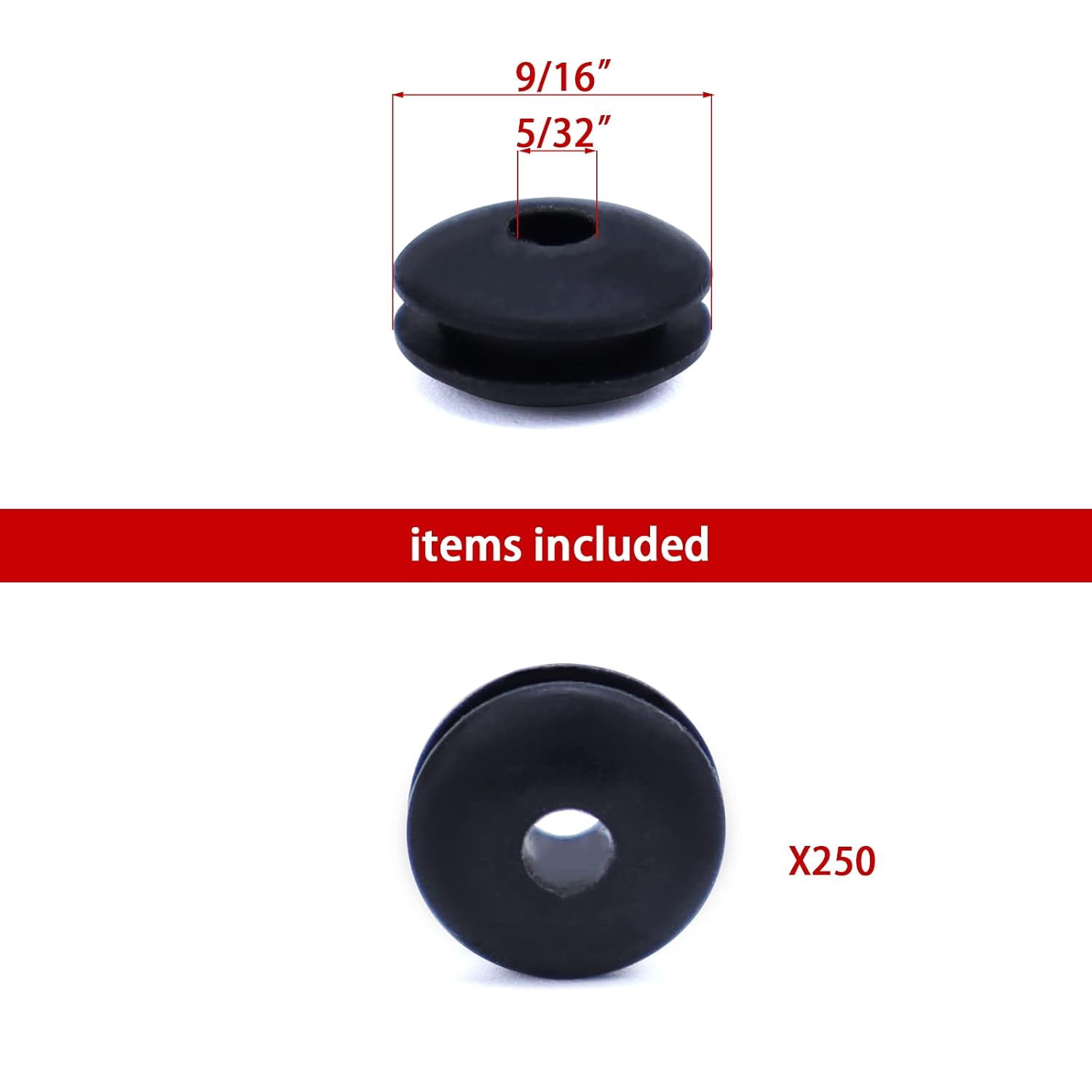 Muzata 250Pack Black Cable Railing Kit 1/8