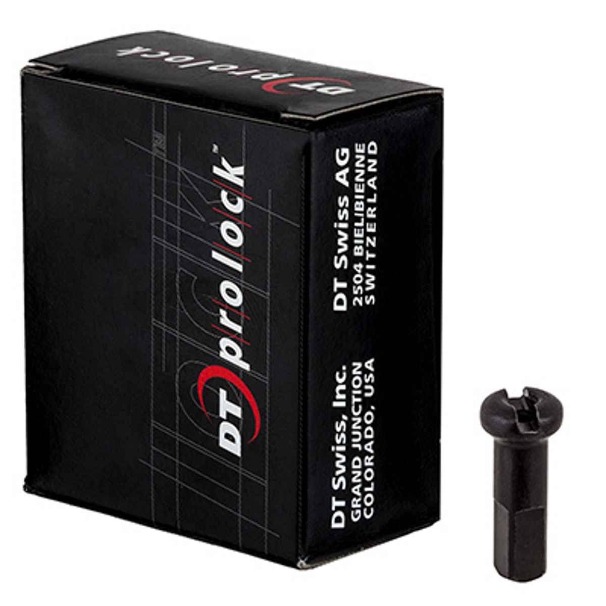 (2 x 14 mm, Black) DT Swiss ProLock Brass Nipples - Box of 100