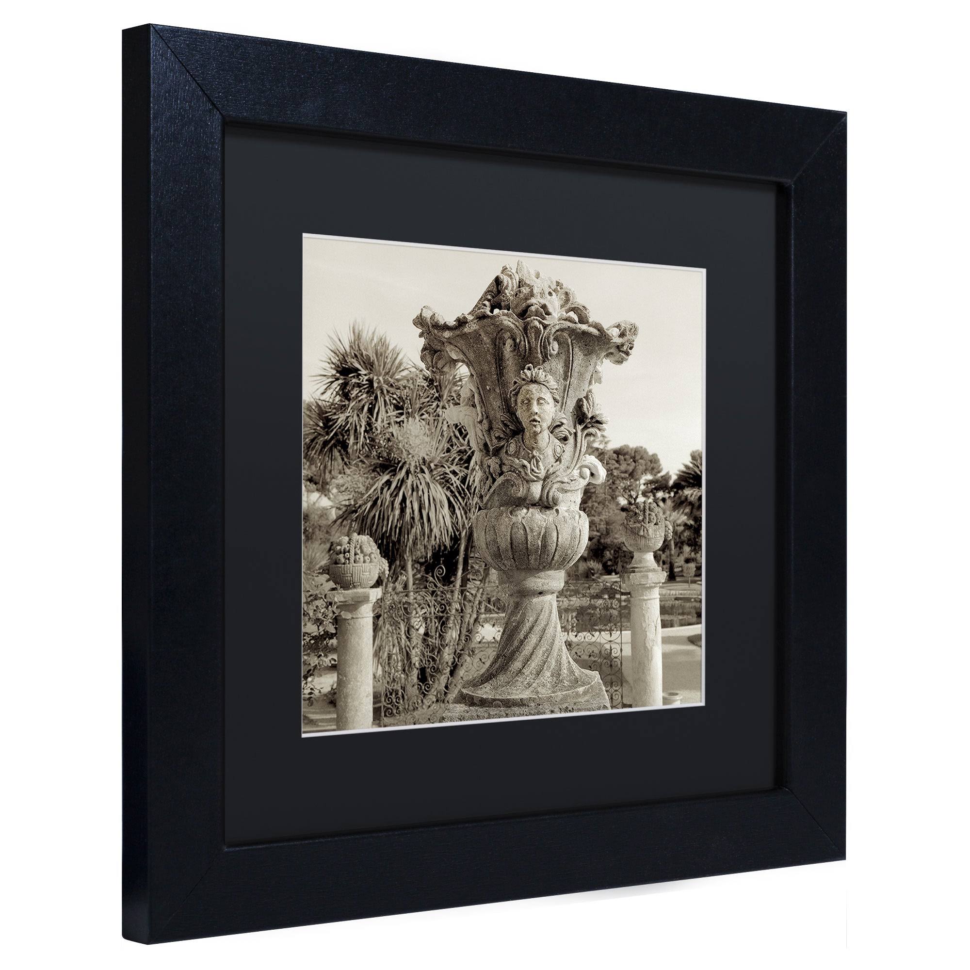 Alan Blaustein 'Cote d' Azur II' Matted Framed Art (16x16), Black, Trademark Fine Art