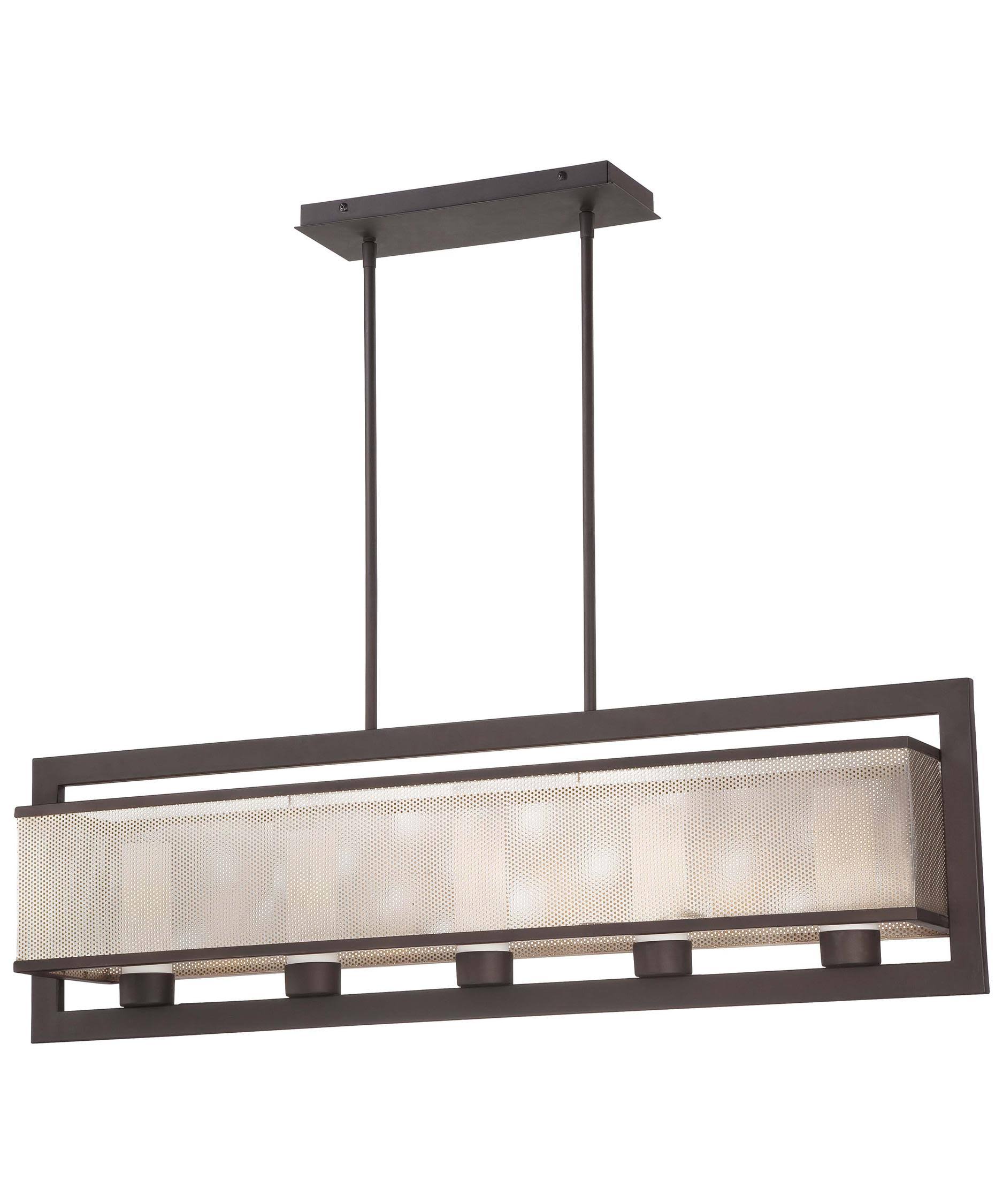 George Kovacs P926-684 Mainly Mesh 5 Light Island Light, Bronze