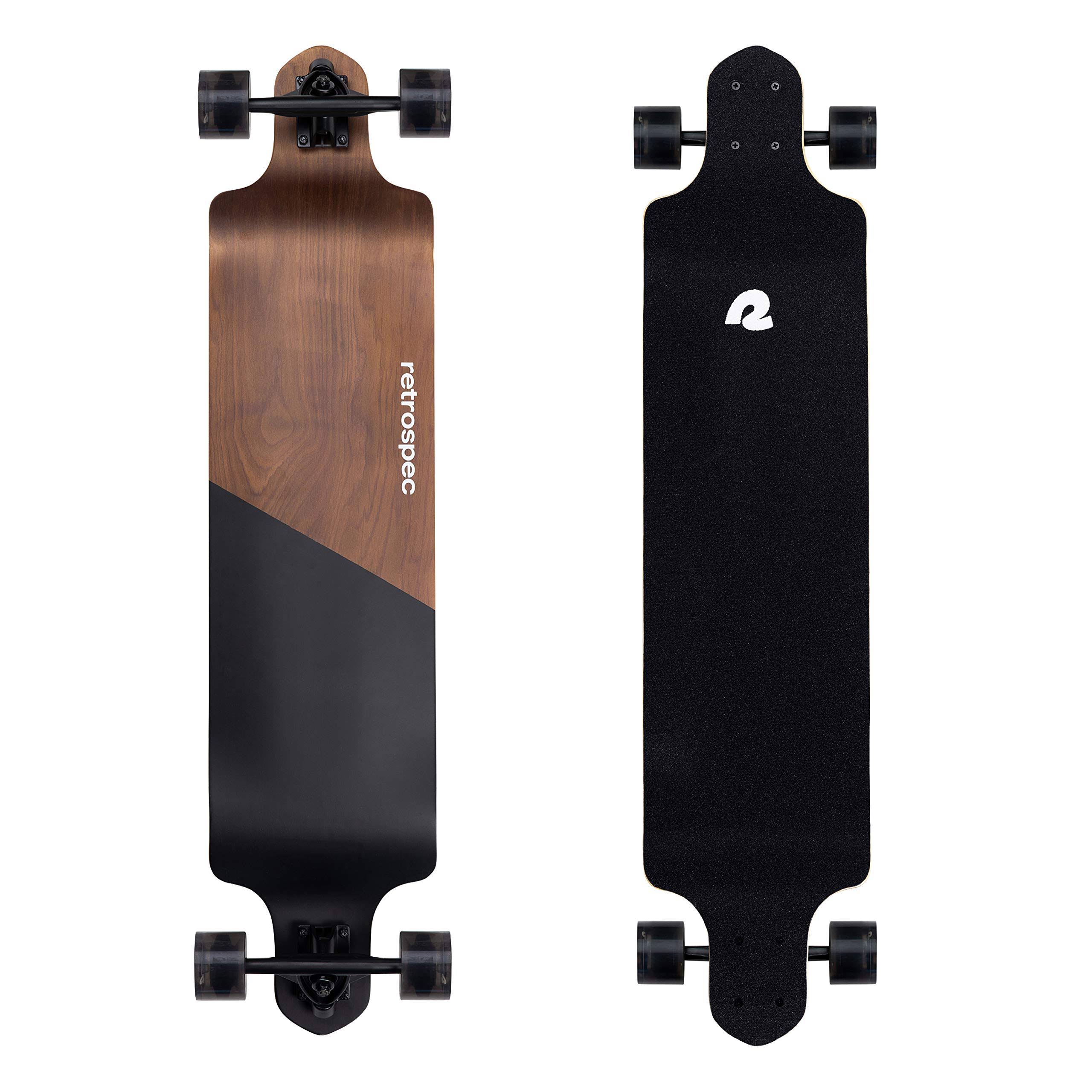 Retrospec Tidal Drop Down Longboard Black Edge