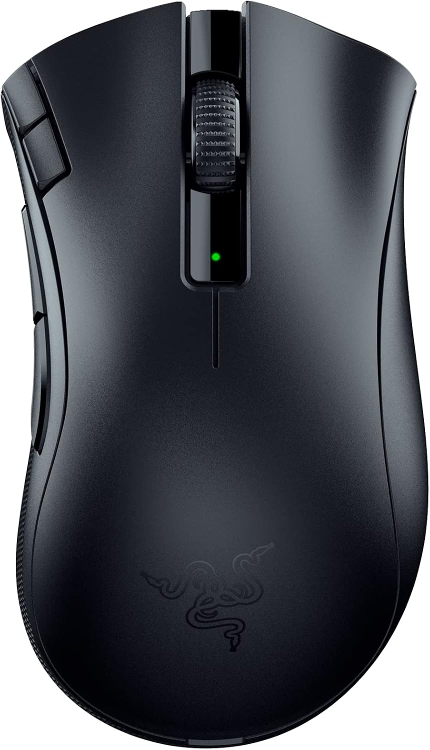 Razer DeathAdder V2 X Hyperspeed: Award-Winning Ergonomic Design - Ultra-Fast Hyperspeed Wireless - 235hr Battery Life - 7 Programmable Buttons - Gen 2 Mechanical Switches - 5G 14K DPI Optical Sensor Pack of 2