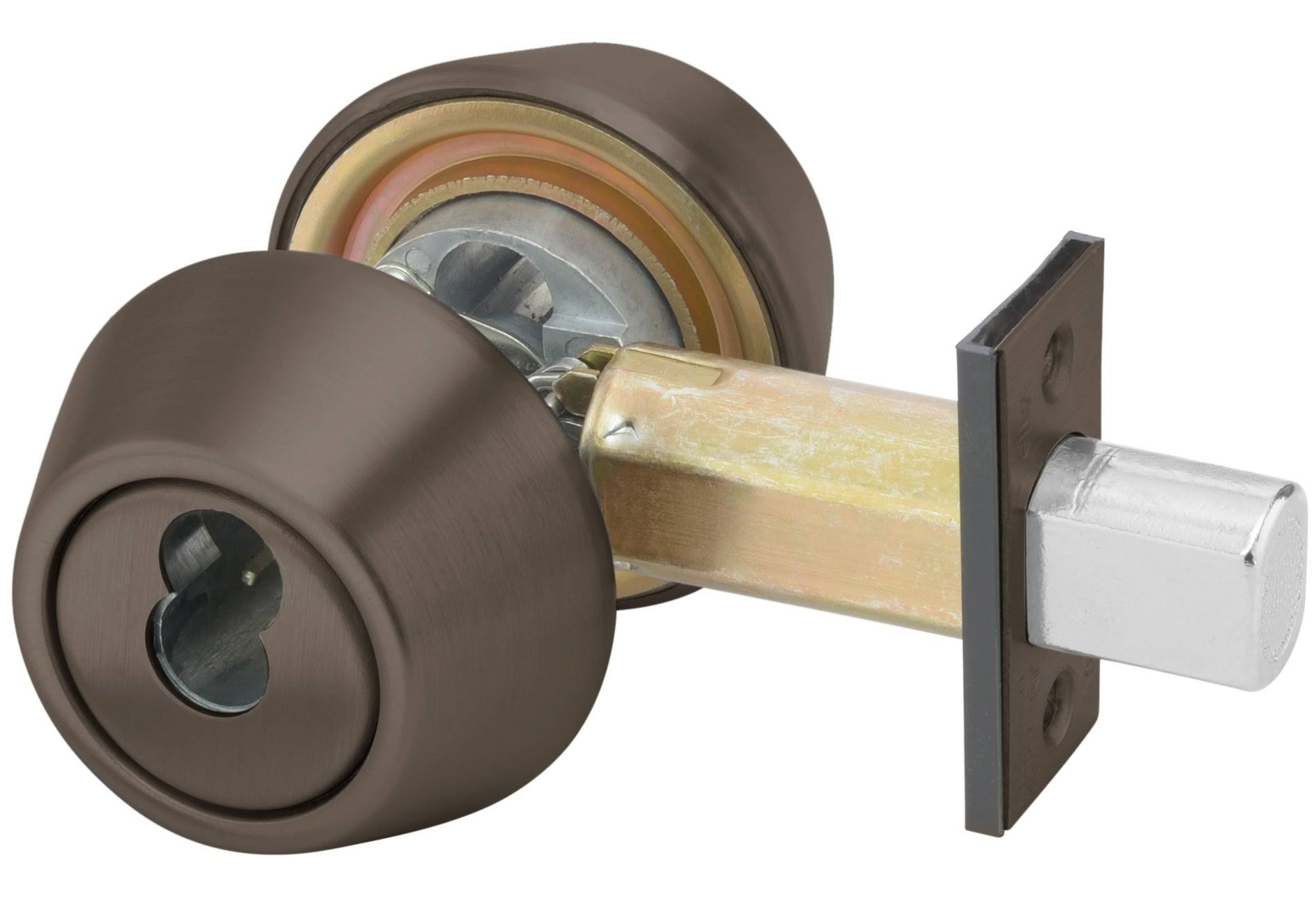 Yale B-D122 613E D243 SFICLC 100 Series Deadbolt, Cylinder by Cylinder, Sfic Cylinder Prep Less Cylinder, 2 3/4x22 Backset, 613E