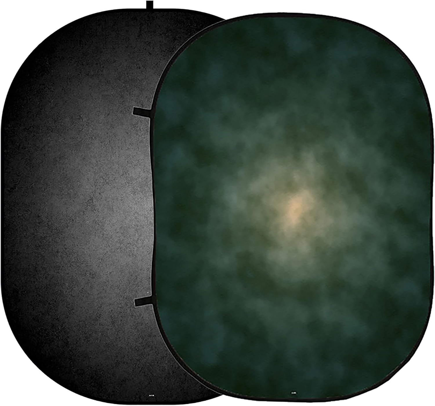 Kate 5x6.5ft Green/Black Portrait Double-Sided Backdrops Collapsible Pop up Twist Flex Background for Photography