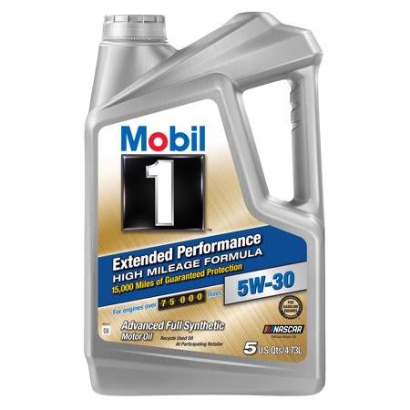 (3 Pack) Mobil 1 Extended Performance High Mileage Formula 5W-30 Motor Oil, 5 qt
