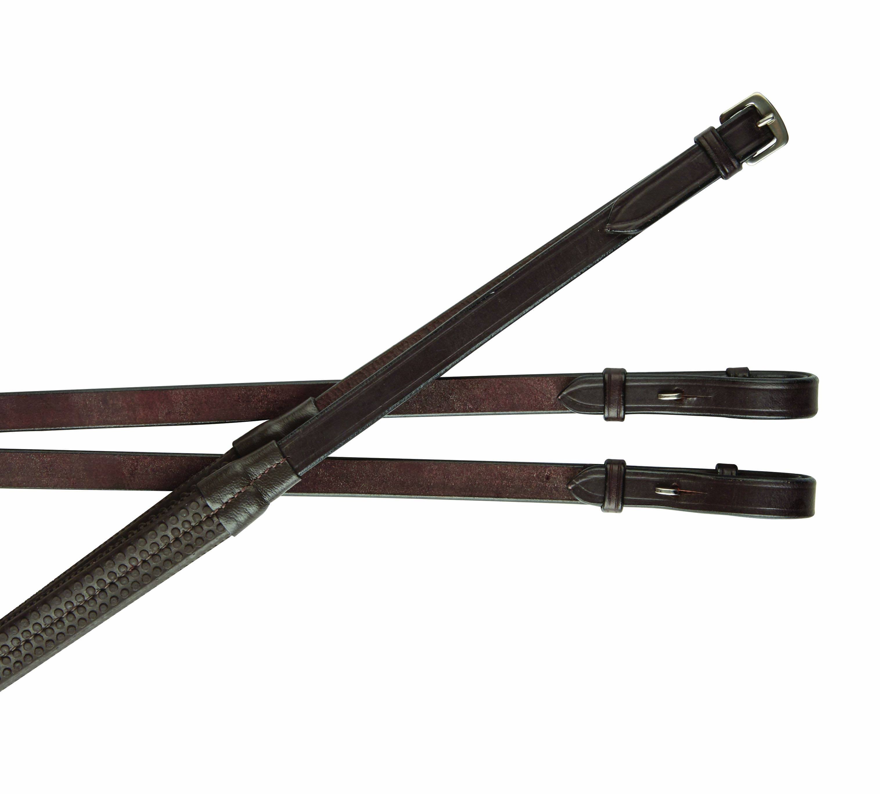 Collegiate IV Rubber Reins - Black