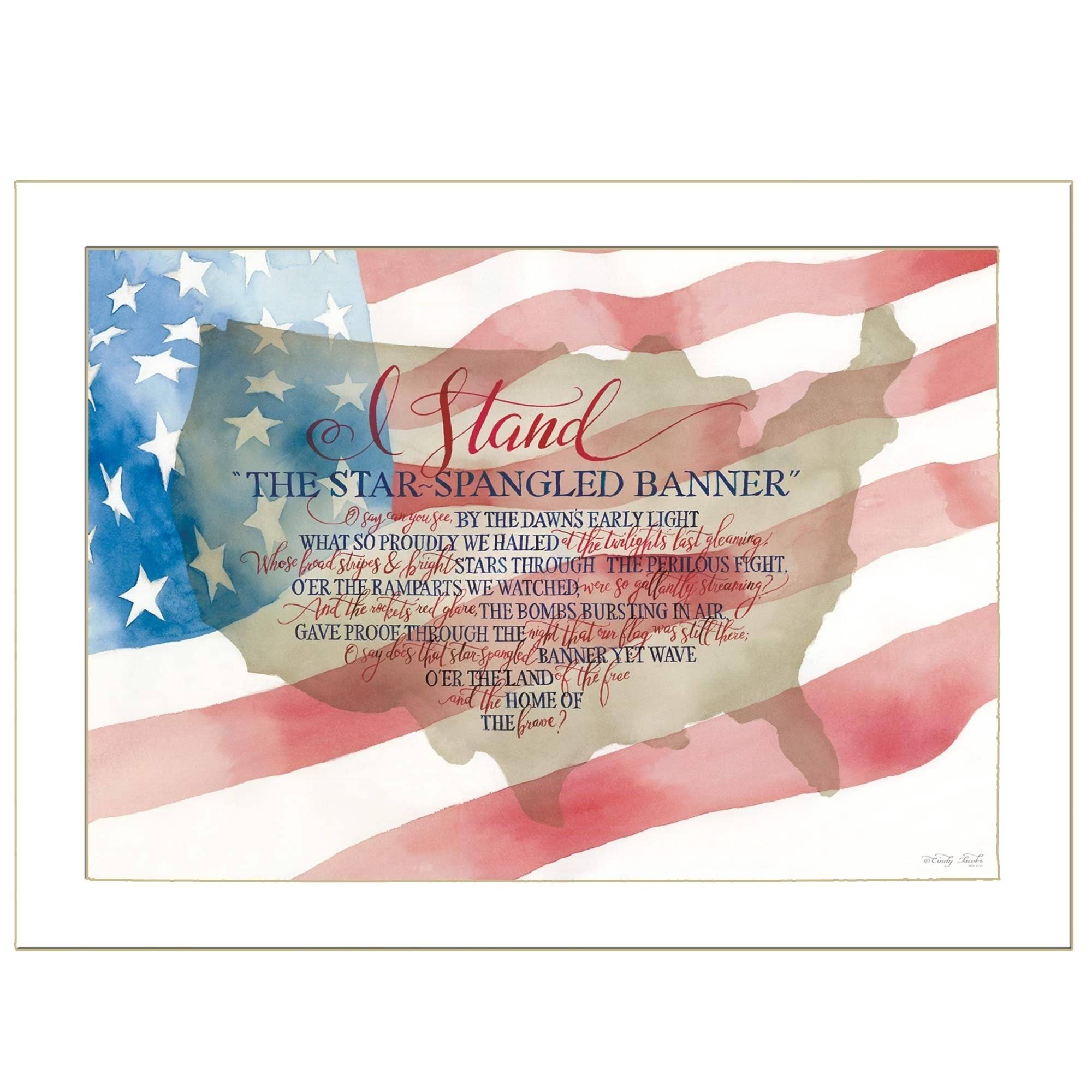 I Stand by Cindy Jacobs Ready to Hang Framed Print White Frame