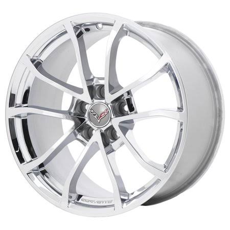 Detroit Wheel u0026 Tire Chevrolet Corvette 2017 - 2019 Chrome Factory OEM Wheel Rim (Not Replicas), Silver