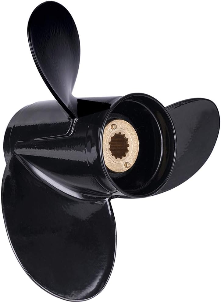 Rhink Made Aluminum Outboard Propeller for Mercury Engines 30-70HP, 13 Spline Tooth, RH Pack of 2